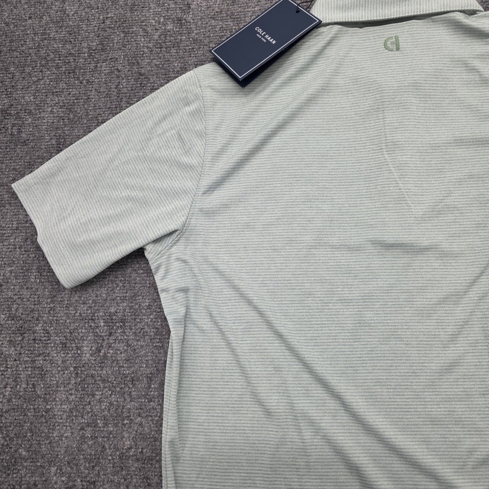 Cole Haan Golf Cool Core Polo Shirt Mens Medium Silt Green New With Tags - Picture 12 of 13